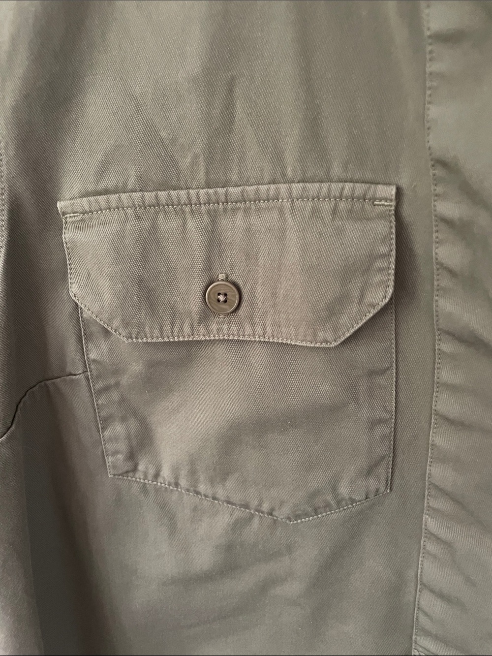 Toast UK Olive Camp Shirt UK size 10 - Picture 3 of 7